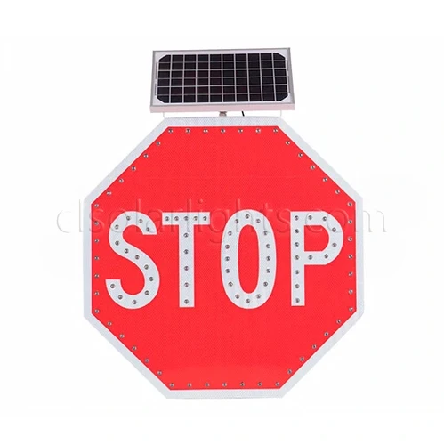 solar powered traffic sign
