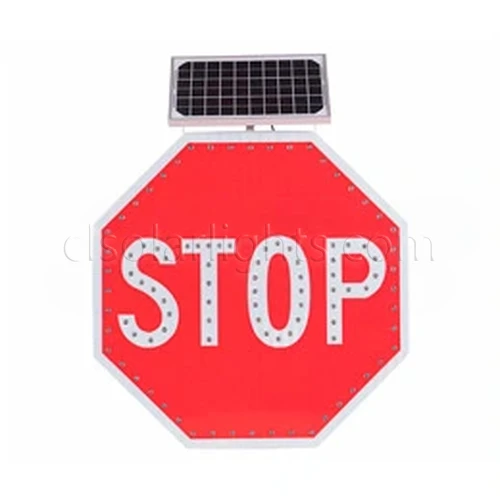 Solar Powered Traffic Sign