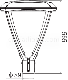 Dimensions of LED Garden Light CL-TYD-013