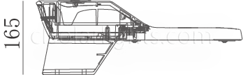 Dimensions of LED Street Light CL-LEDLD-003