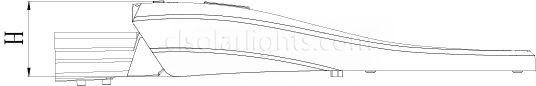 Dimensions of LED Street Light CL-LEDLD-001