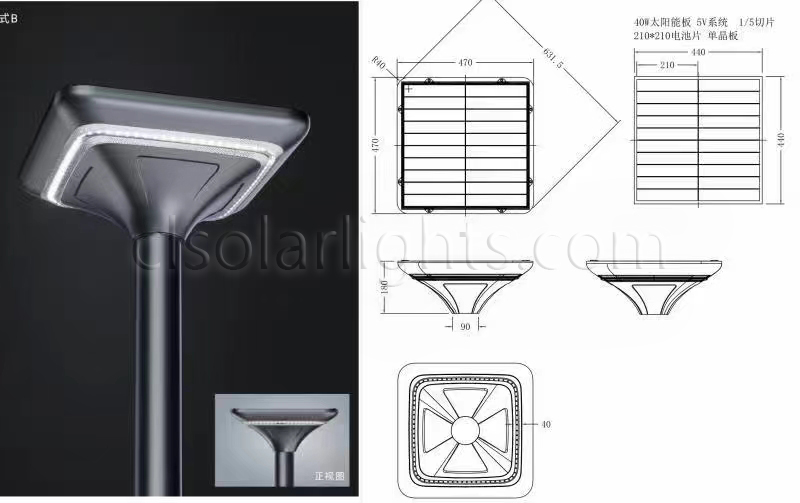 Details of Solar Garden Light CL-SILD-021